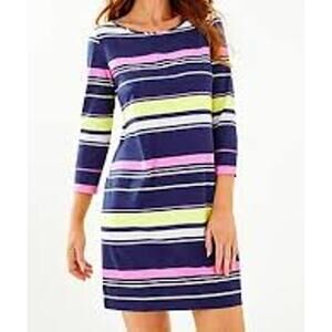 Lilly Pulitzer Multicolor Lets Get Together Marlowe T-Shirt Dress Size XS